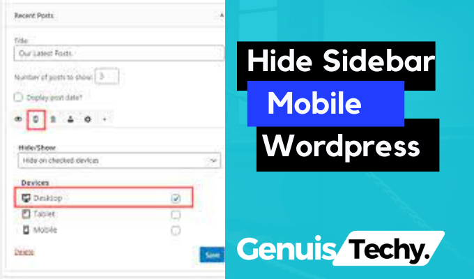 hide sidebar mobile wordpress